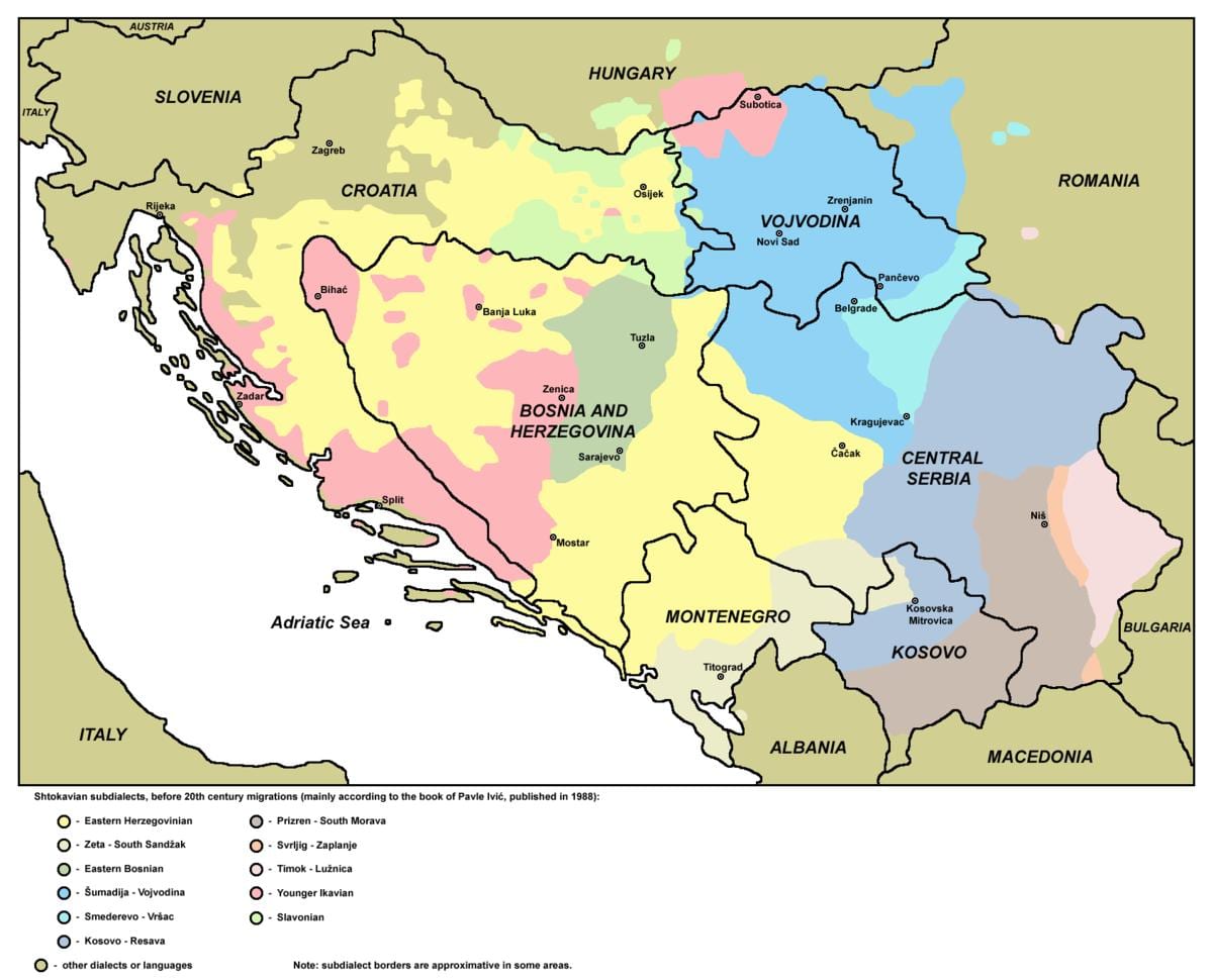 Kaart van hac Bosnië