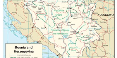 Bosnië-Herzegovina kaart