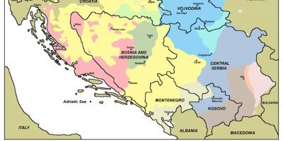 Kaart van hac Bosnië 
